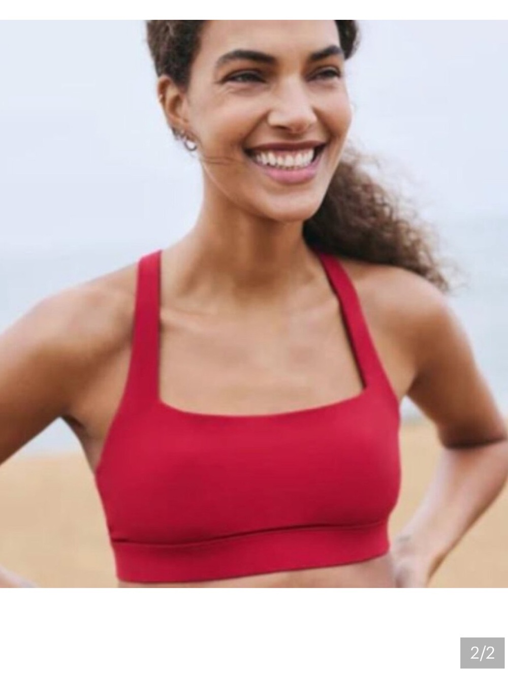 Vuori All the Form Flare XS and Daily Form Bra Small Strawberry - Picture 2 of 7